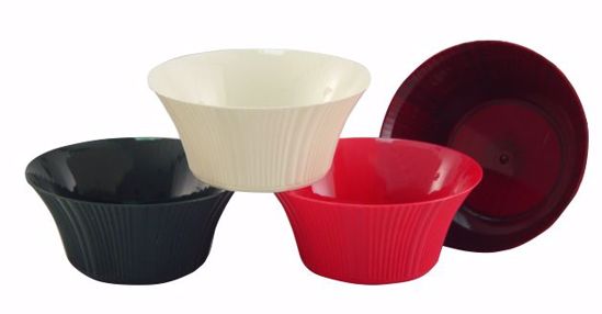 Picture of Diamond Line Large Ribbed Bowl - Decorator Assortment