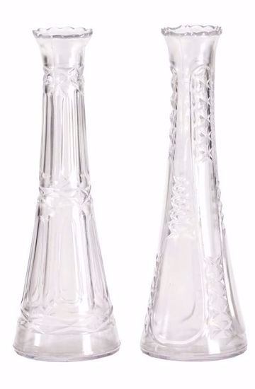 Picture of Diamond Line 9" Bud Vase - Crystal Clear