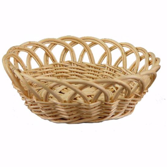 Picture of 14" Round Willow Open Weave Basket-Natural