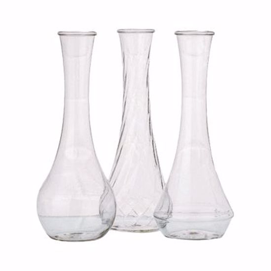 Picture of 9" Bud Vase Assortment - Clear