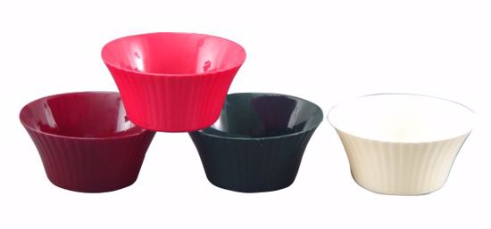 Picture of Diamond Line Small Ribbed Bowl - Decorator Assortment