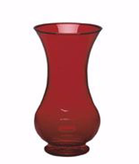 Picture of Syndicate Sales 9.75" Pedestal Vase - Ruby