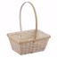 Picture of Rectangular Whitewash Bamboo W/Handle 7.5"