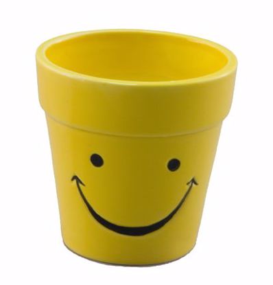Picture of Smiley Face Round Planter 4"