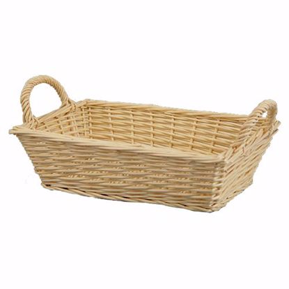 Picture of Rectangular Natural Willow Tray W/Ear Handle 12"