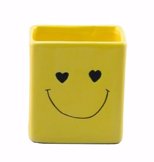 Picture of Smiley Face Square Planter 2.75"