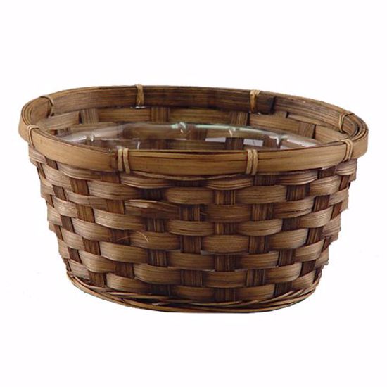 Picture of Oval Bamboo 7" Stained