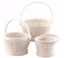 Picture of S/3 Round Chipwood W/Bale Handle White