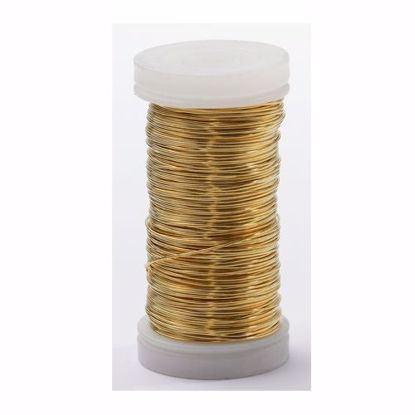 Picture of 24 Gauge Metallic Wire-Gold