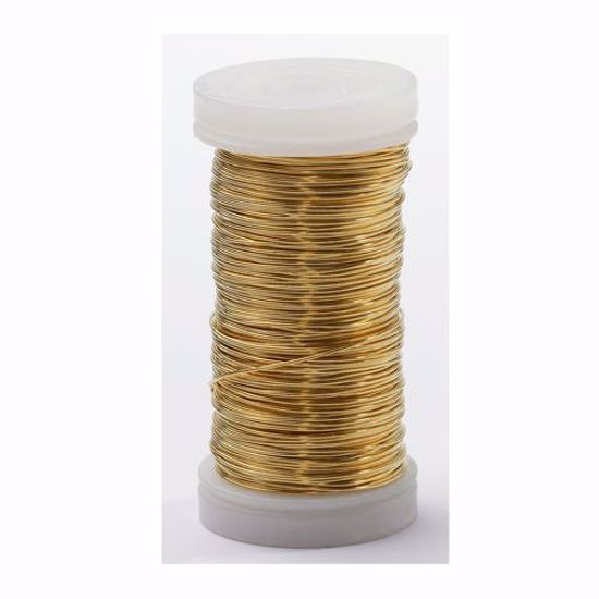 Picture of 24 Gauge Metallic Wire-Gold