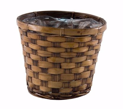 Picture of Stained Bamboo Pot Cover 6"