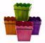 Picture of 4 Asst Metallic Square Planter