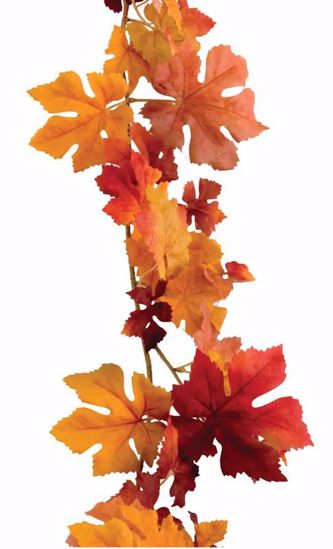 Picture of Autumn Leaves Deluxe Maple Garland (72")