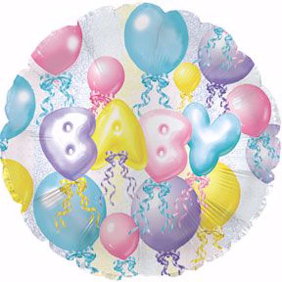 Picture of 17" 2-Sided Foil Balloon: Baby