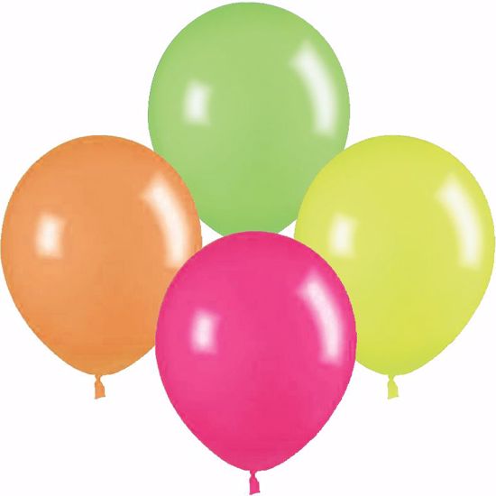 Picture of 12" Latex Balloons:  Neon Asst 2
