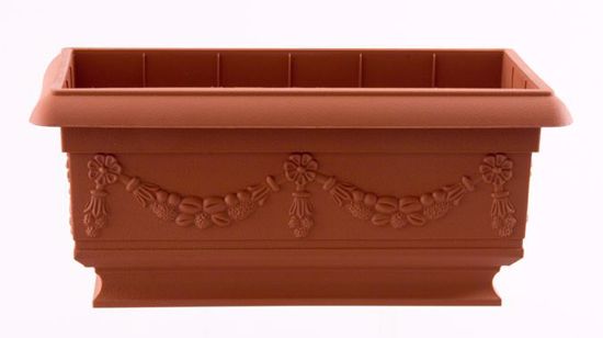 Picture of Rectangular Baroque Planter - Clay