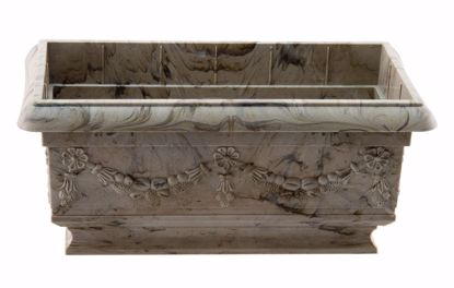Picture of Baroque Pedestal Planter - Alabaster