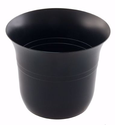Picture of Diamond Line Flared Designer Pot - Black