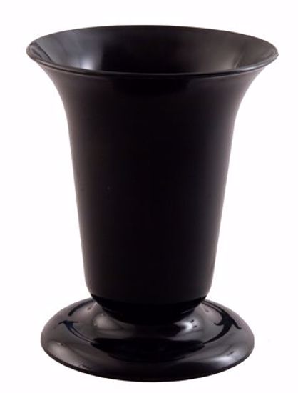 Picture of Diamond Line Tall Sympathy Urn - Black