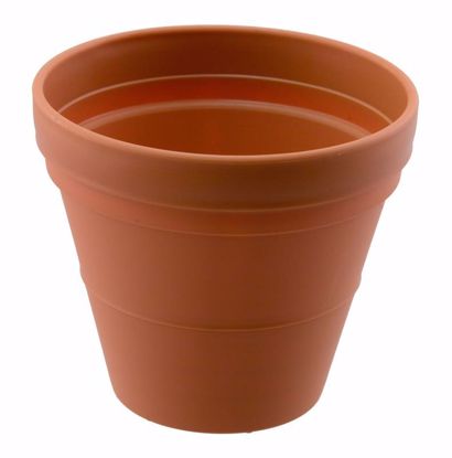 Picture of Diamond Line 8" Garden Pot - Clay