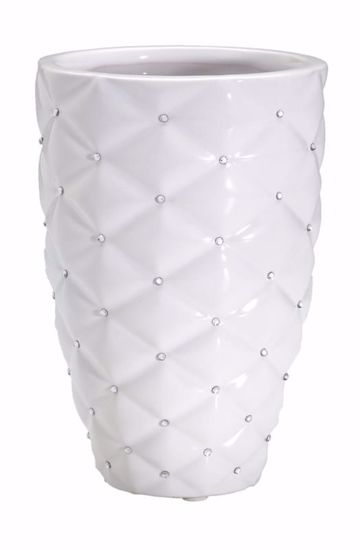Picture of White Rhinestone Vase