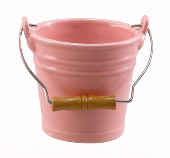 Picture of Pink Pail with Bail Handle 4"