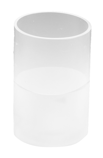 Picture of Clear Glass Round Cylinder Vase with Sandblast Finish 