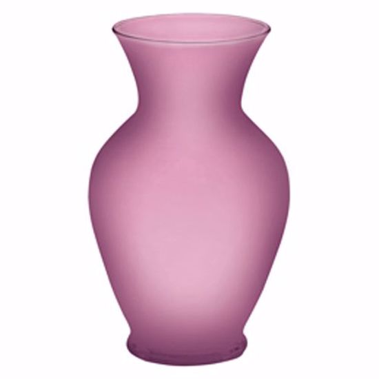 Picture of Oasis 11" Glass Bouquet Vase - Pink Matte