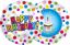 Picture of 17" 2-Sided Foil Balloon: Happy Birthday Treat
