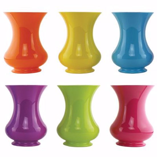 Picture of Syndicate Sales 8.5" Pedestal Vase - Popsicle Assortment