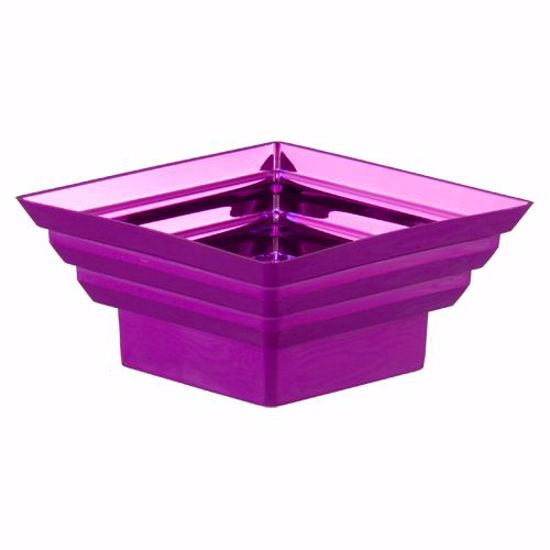 Picture of Diamond Line Square Planter 5"-Metallic Purple
