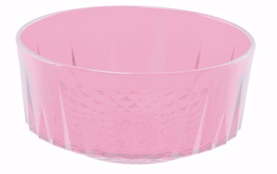 Picture of Diamond Line 5" Keepsake Design Dish - Translucent Pink