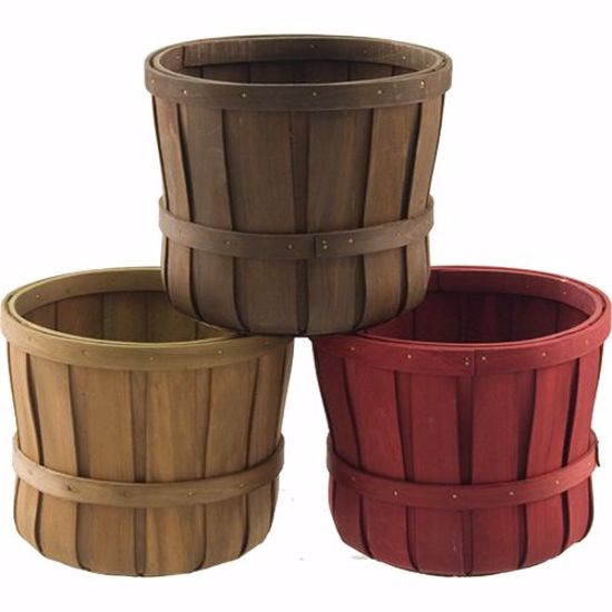 Picture of 7" Chipwood Orchard Basket Assortment (3 Colors -Hard Liner Incl.)