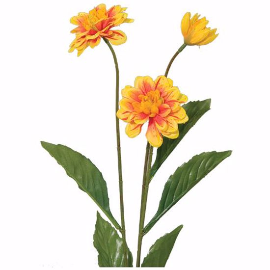 Picture of Yellow Dahlia Spray (3 Stems, 27.5")