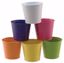 Picture of 6 Asst Bright Tone Ribbed Pot Cover 7"