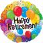 Picture of 17" 2-Sided Foil Balloon: Happy Retirement Balloons