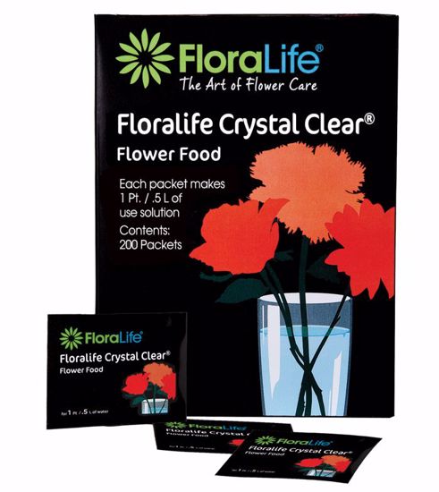 Picture of Floralife Crystal Clear Flower Food 300 Powder - 1 Liter/1 Quart Packet (100 Counter Display)