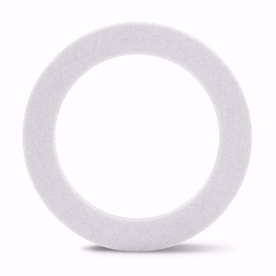 Picture of White Beveled Styrofoam™ Wreath - 18"