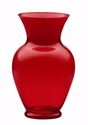 Picture of Oasis 11" Glass Bouquet Vase - Translucent Red