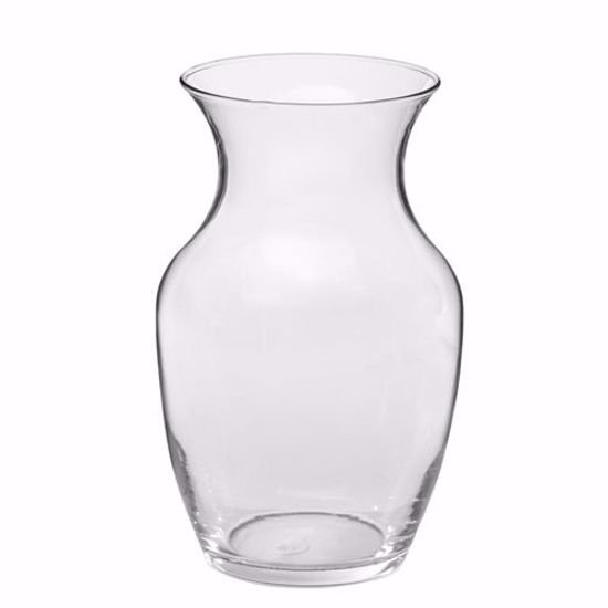 Picture of 8" Clear Rose Glass Vase