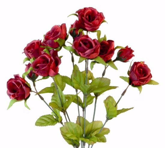 Picture of Red Rose Bud Bush (8 Stems, 16.5" )