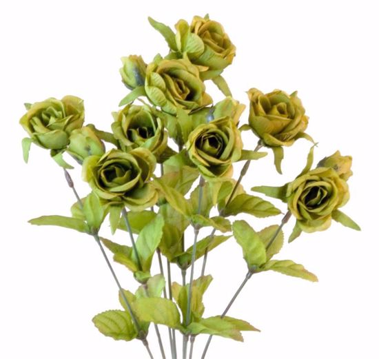 Picture of Green Rose Bud Bush (8 Stems, 16.5")
