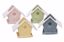 Picture of 4 Asst Whitewash Bird House Planter 4.25"