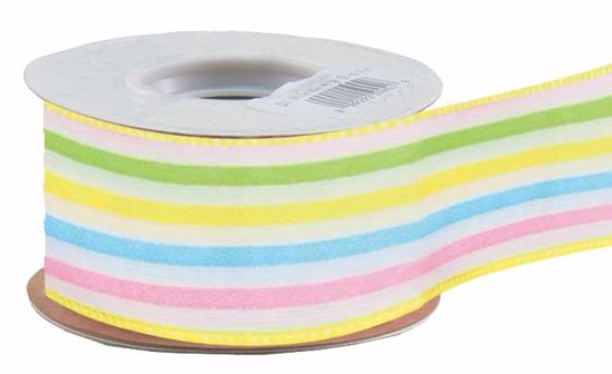 Picture of #9 Daylene Ribbon - Wired Multi Stripe
