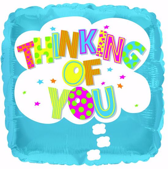Picture of 17" 2-Sided Foil Balloon: Thinking Of You