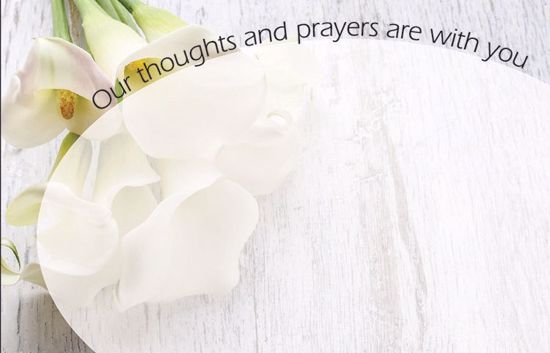 Picture of Thoughts And Prayers Enclosure Card (PACK 50)