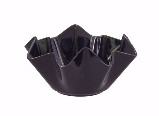 Picture of Diamond Line Small Ruffle Bowl - Black