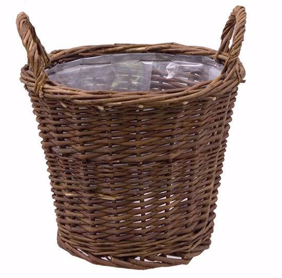 Picture of 6" Willow Pot Cover-Dark Stain