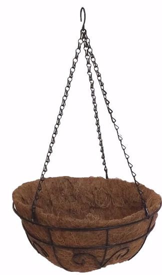 DirectFloral. Steel Wire Hanging Basket w/Coco Liner