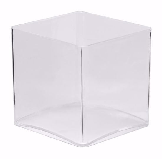Picture of Diamond Line 5" Plastic Cube - Crystal Clear